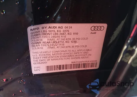 WA17AAF41RA103005
